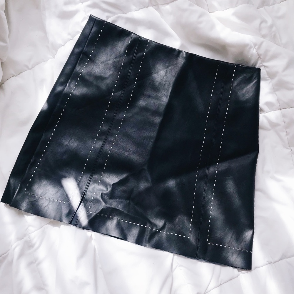 Nordstrom Leather Mini Skirt